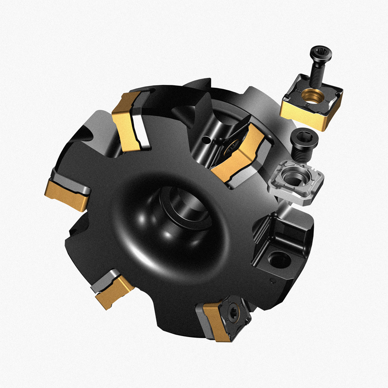 MF80-130508M-M50刀片具有八個(gè)切削刃、切屑保護(hù)和優(yōu)化的微觀幾何結(jié)構(gòu)，以實(shí)現(xiàn)更好的安全性和切屑排出，以及具有優(yōu)異表面光潔度的修光刃。